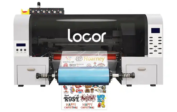 Impresora de película para mascotas Locor de 12 pulgadas UV DTF de 30 cm